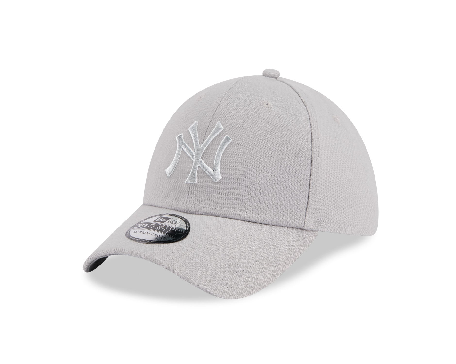 New Era 39Thirty MLB Grey Metallic New York Yankees