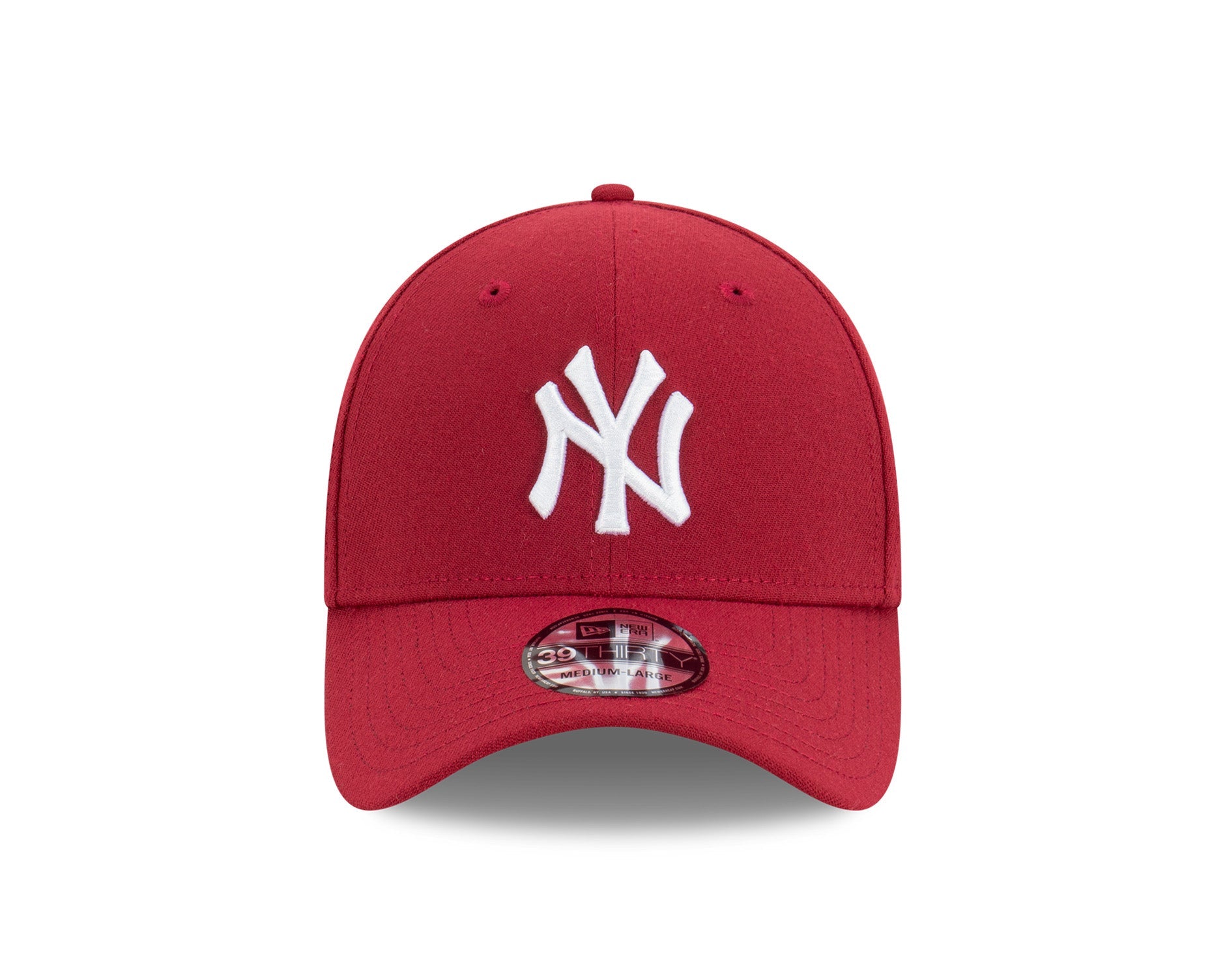 New Era 39Thirty MLB Seasonal New York Yankees Cardinal/White