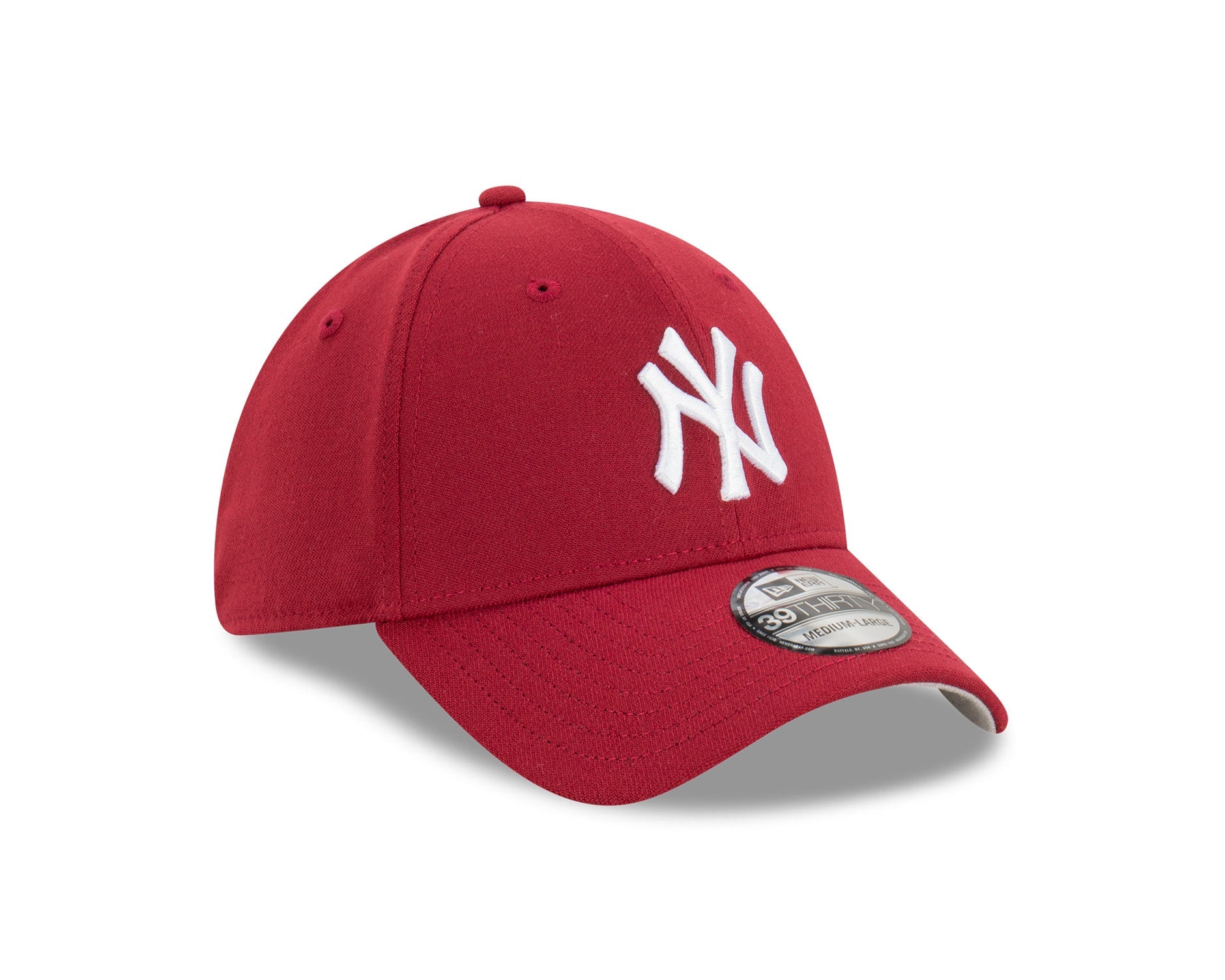 New Era 39Thirty MLB Seasonal New York Yankees Cardinal/White