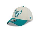 New Era 39Thirty NBA Chrome Teal Chicago Bulls