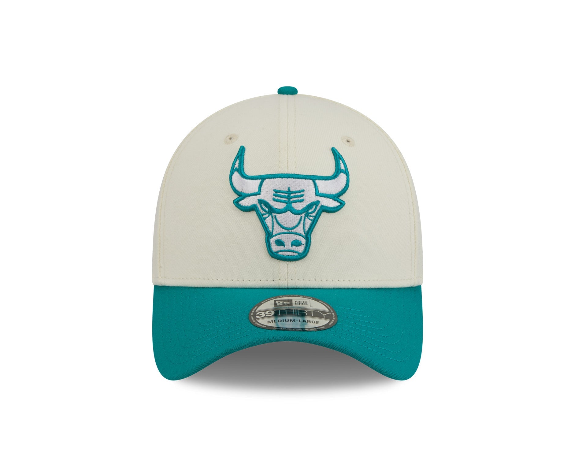 New Era 39Thirty NBA Chrome Teal Chicago Bulls