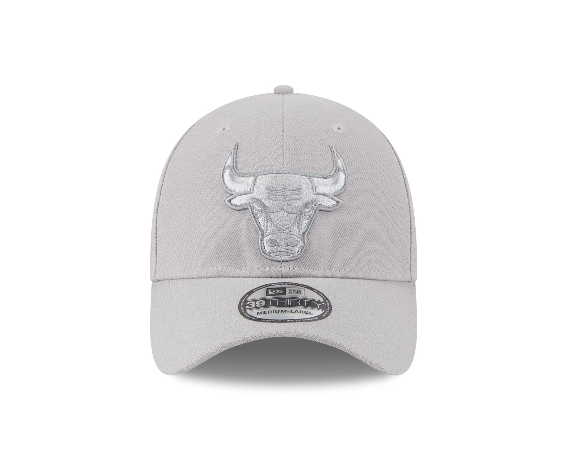 New Era 39Thirty NBA Grey Metallic Chicago Bulls