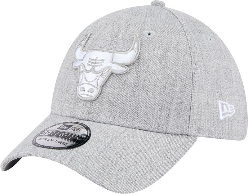 New Era 39Thirty NBA Heather Grey Tonal Chicago Bulls