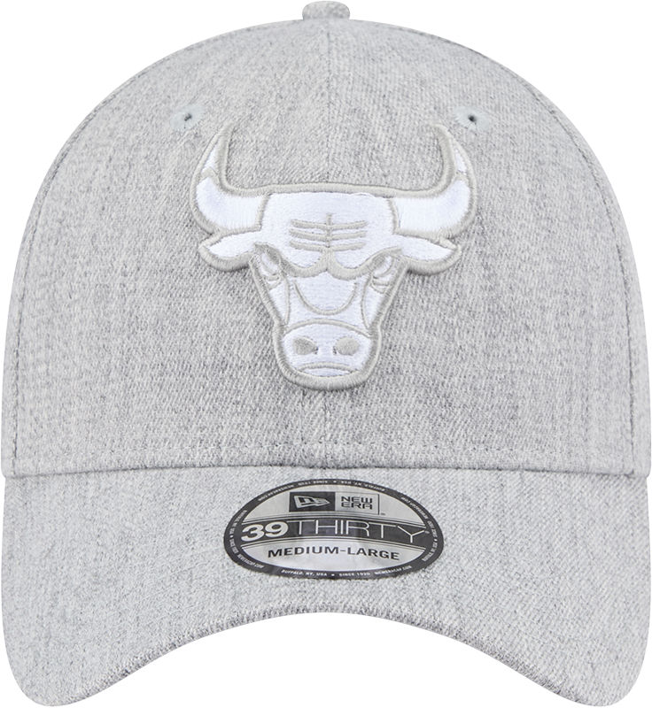 New Era 39Thirty NBA Heather Grey Tonal Chicago Bulls