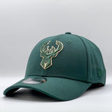 New Era 39Thirty NBA Outline Milwaukee Bucks Dark Green