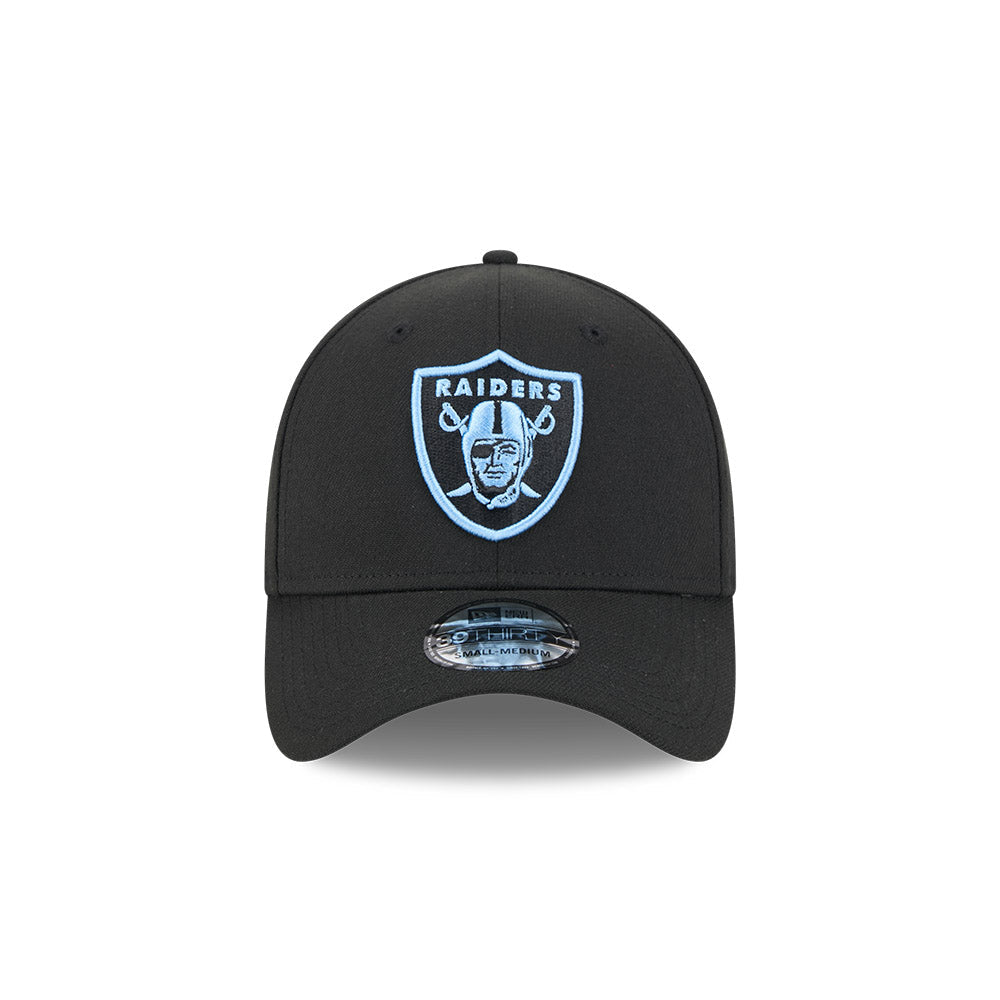 New Era 39Thirty NFL Black Sky Blue Las Vegas Raiders