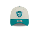 New Era 39Thirty NFL Chrome Teal Las Vegas Raiders
