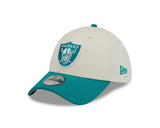 New Era 39Thirty NFL Chrome Teal Las Vegas Raiders