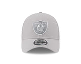 New Era 39Thirty NFL Grey Metallic Las Vegas Raiders