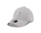 New Era 39Thirty NFL Grey Metallic Las Vegas Raiders