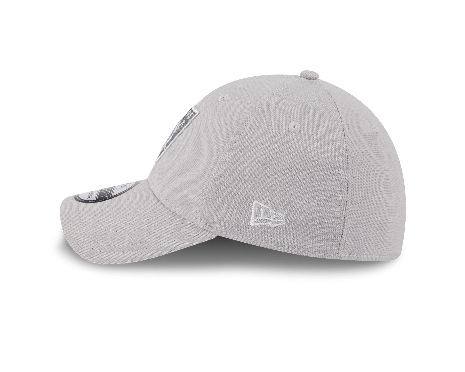 New Era 39Thirty NFL Grey Metallic Las Vegas Raiders
