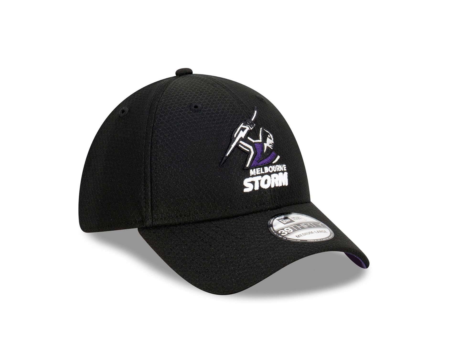 New Era 39Thirty NRL Black Hex Melbourne Storm