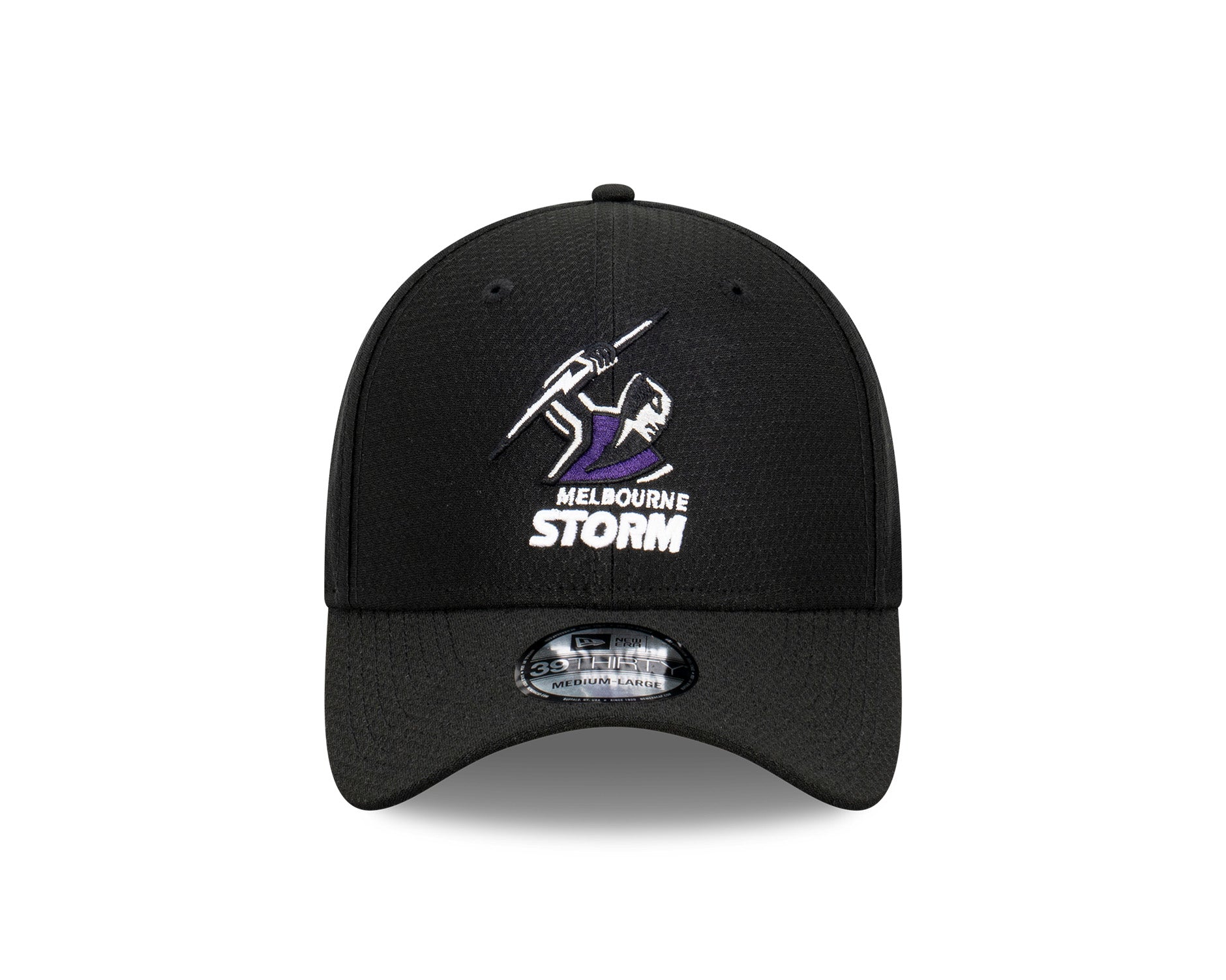 New Era 39Thirty NRL Black Hex Melbourne Storm