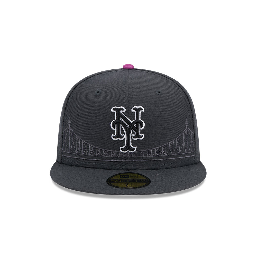 New Era 59Fifty MLB 25 City Connect New York Mets Graphite