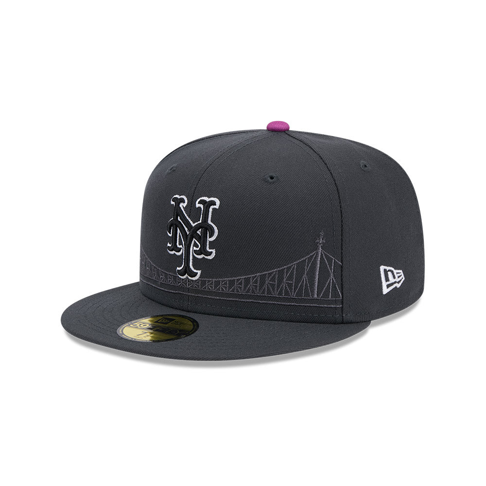 New Era 59Fifty MLB 25 City Connect New York Mets Graphite