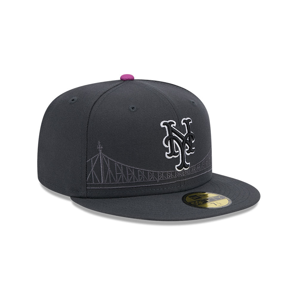 New Era 59Fifty MLB 25 City Connect New York Mets Graphite