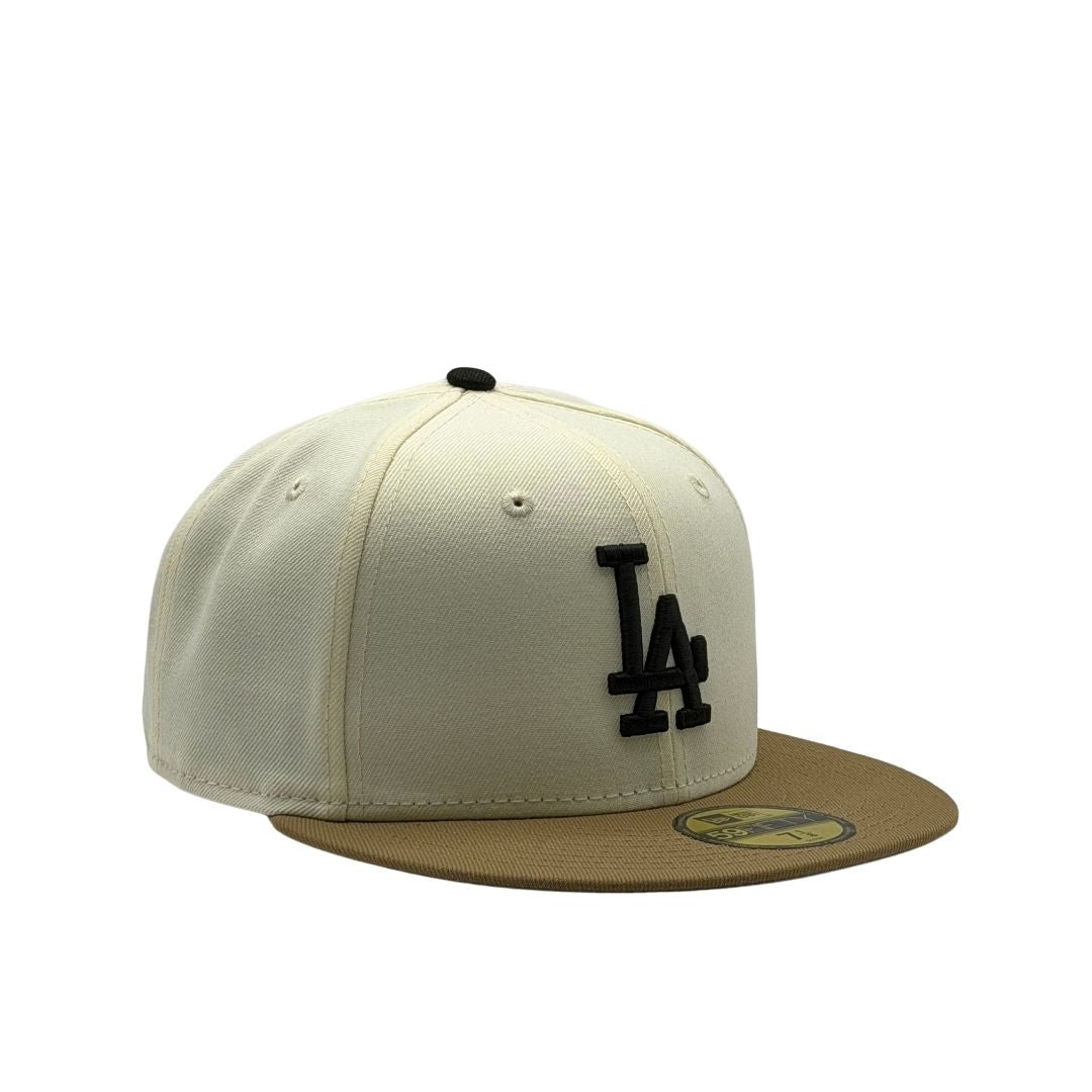 New Era 59Fifty MLB 2Tone Chrome Los Angeles Dodgers Chrome White/Khaki
