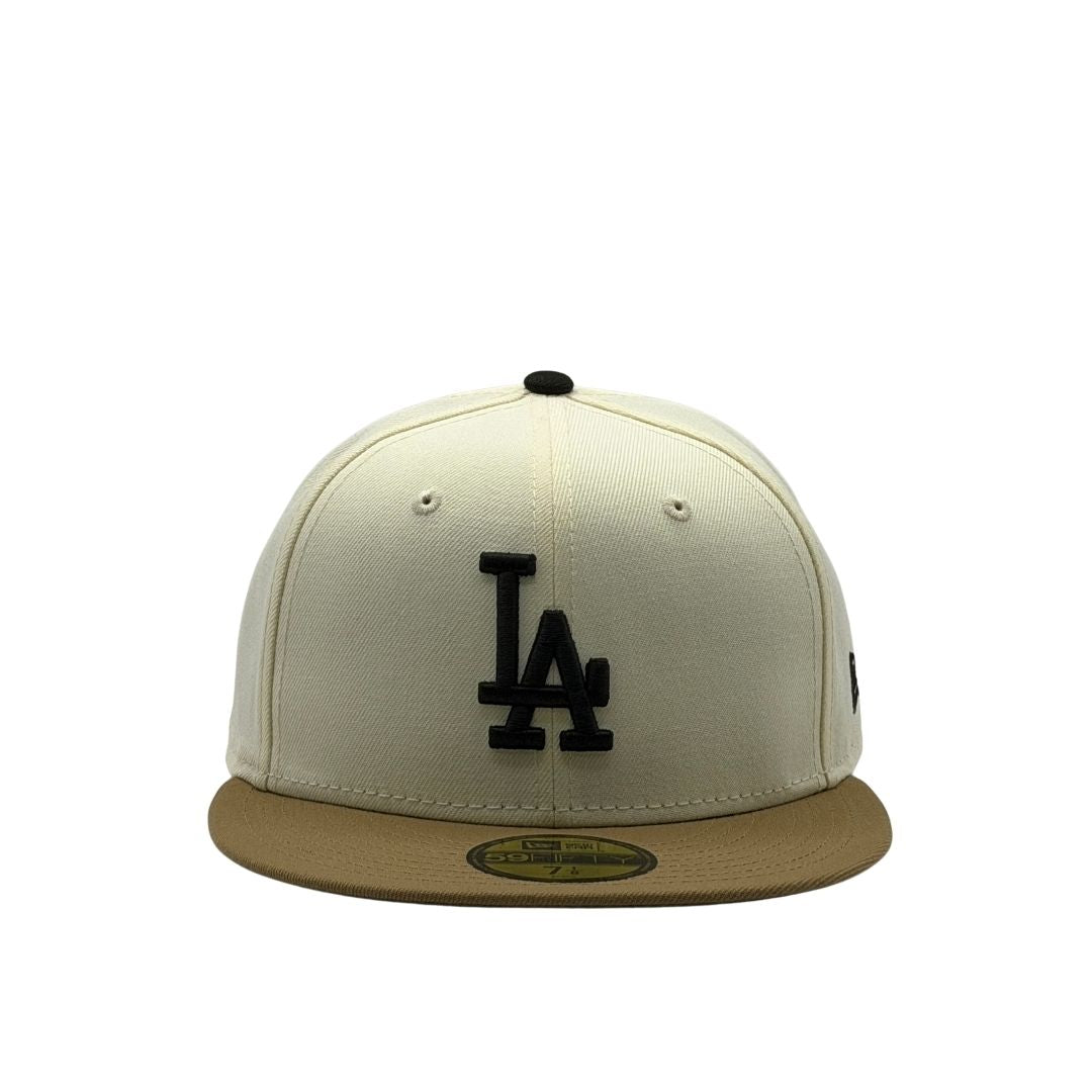 New Era 59Fifty MLB 2Tone Chrome Los Angeles Dodgers Chrome White/Khaki