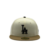 New Era 59Fifty MLB 2Tone Chrome Los Angeles Dodgers Chrome White/Khaki
