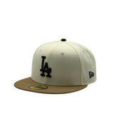 New Era 59Fifty MLB 2Tone Chrome Los Angeles Dodgers Chrome White/Khaki