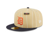 New Era 59Fifty MLB 5950Day Detroit Tigers Vintage Gold/Navy