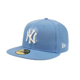 New Era 59Fifty MLB Blue Flame New York Yankees Sky Blue