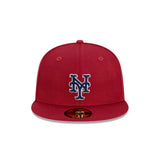 New Era 59Fifty MLB Bordeaux Blue New York Mets