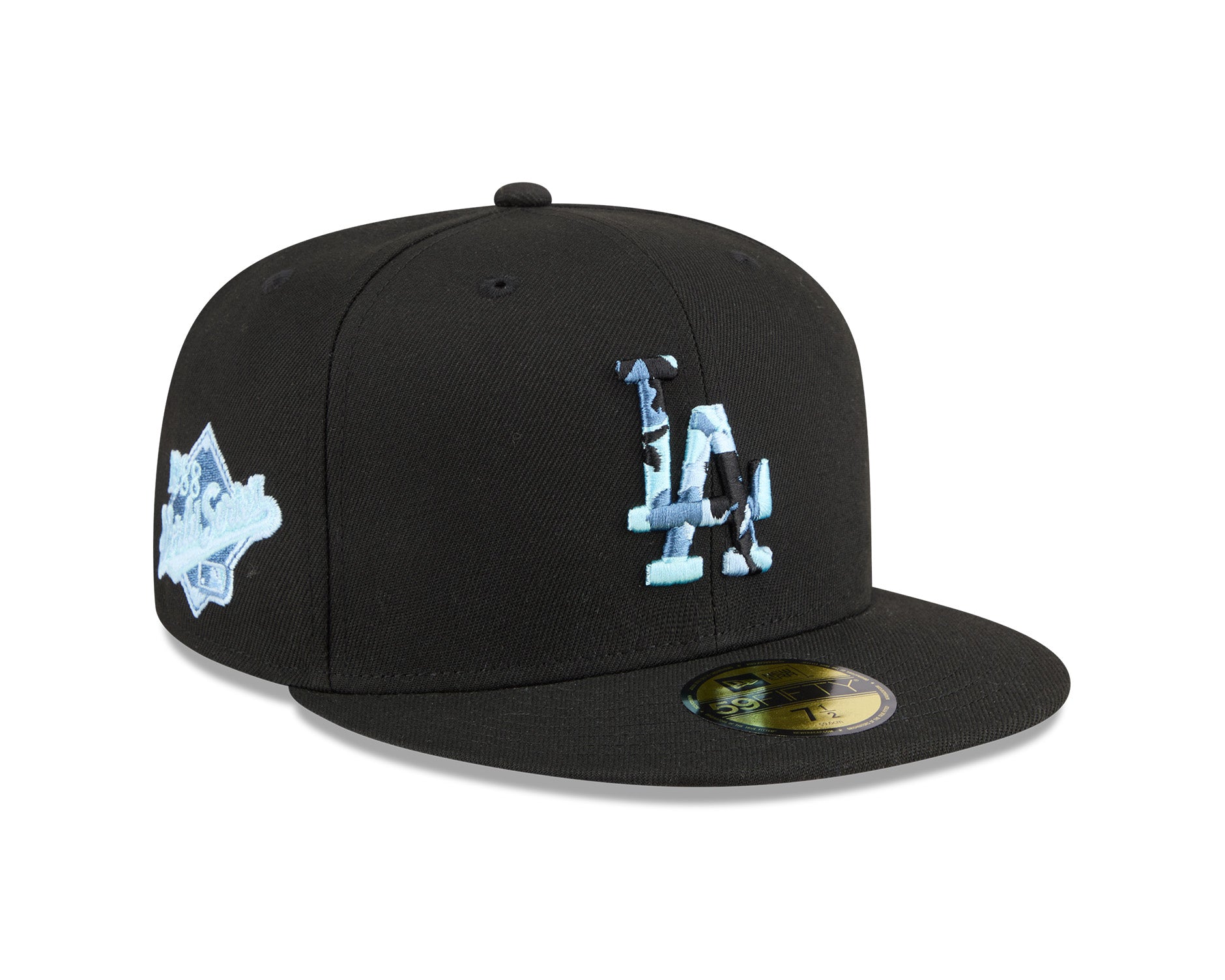 New Era 59Fifty MLB Camo Infill Los Angeles Dodgers Black/Sky