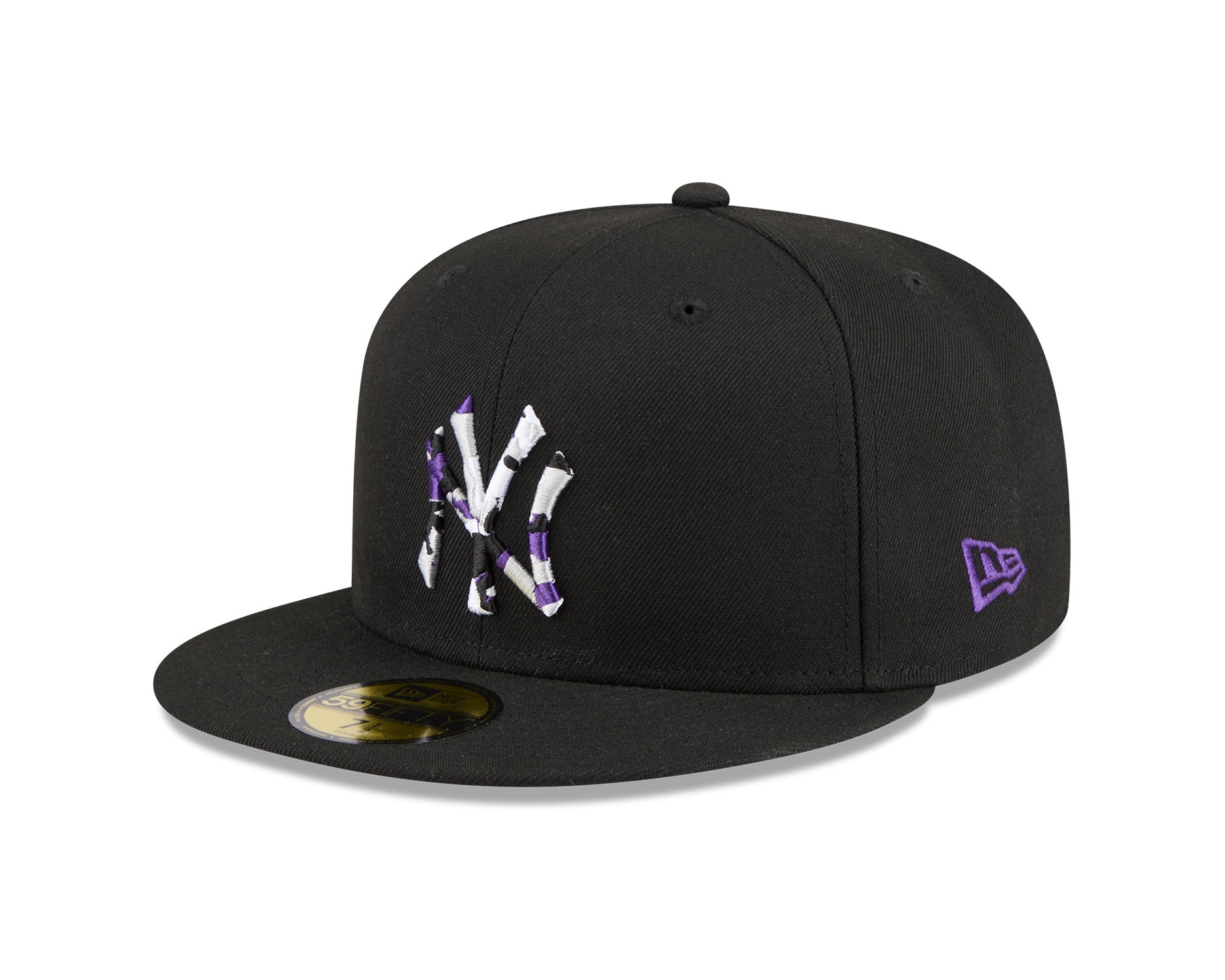 New Era 59Fifty MLB Camo Infill New York Yankees Black/Purple