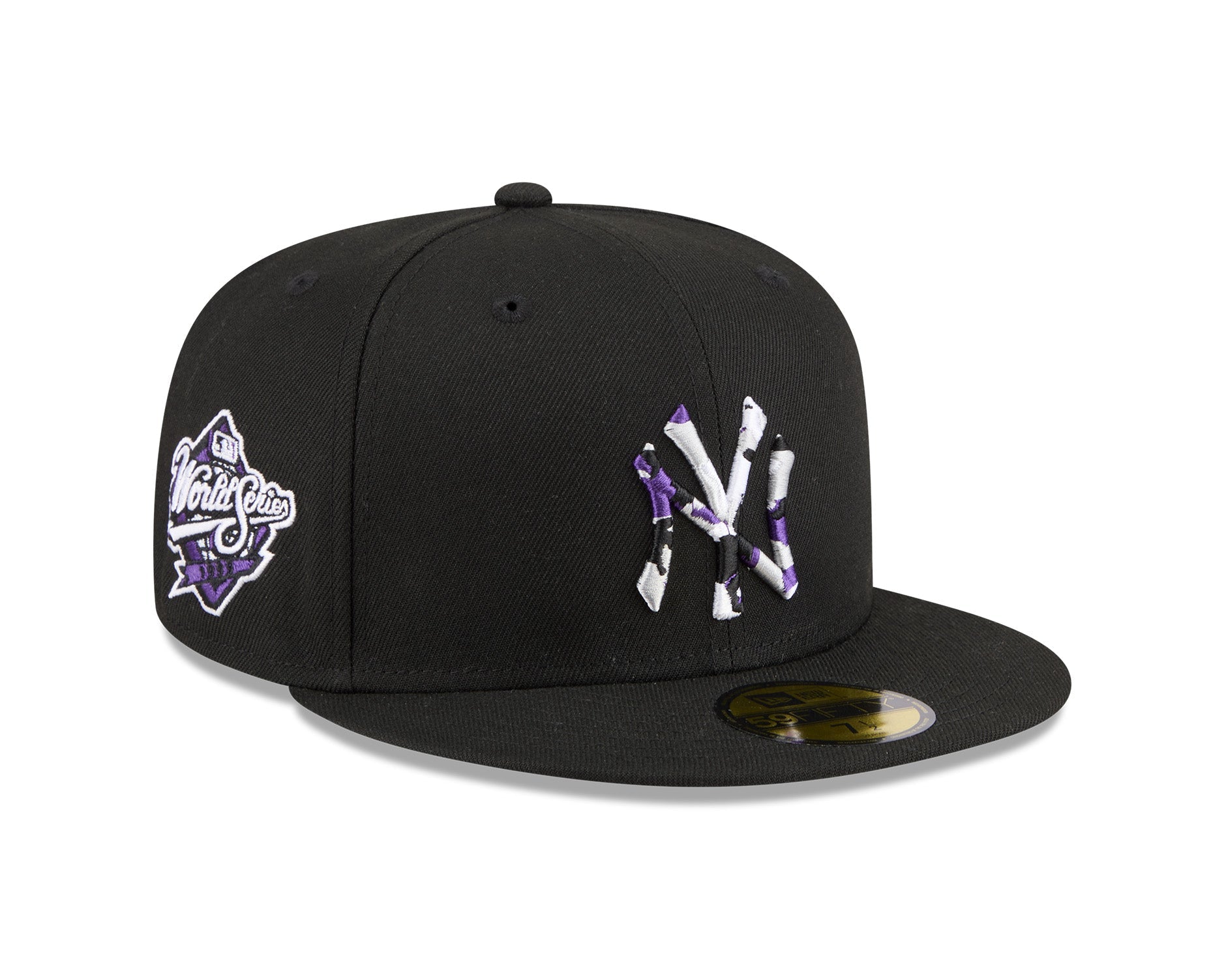 New Era 59Fifty MLB Camo Infill New York Yankees Black/Purple