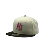 New Era 59Fifty MLB Chrome N Pink Pop New York Yankees Chrome White/Black