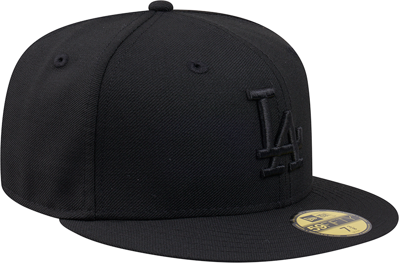 New Era 59Fifty MLB Los Angeles Dodgers Black on Black