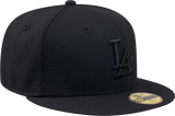 New Era 59Fifty MLB Los Angeles Dodgers Black on Black