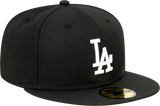 New Era 59Fifty MLB Los Angeles Dodgers Black White Grey Undervisor
