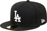 New Era 59Fifty MLB Los Angeles Dodgers Black White Grey Undervisor