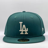 New Era 59Fifty MLB Los Angeles Dodgers Dark Green Stone