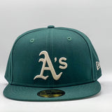 New Era 59Fifty MLB Oakland Athletics Dark Green Stone