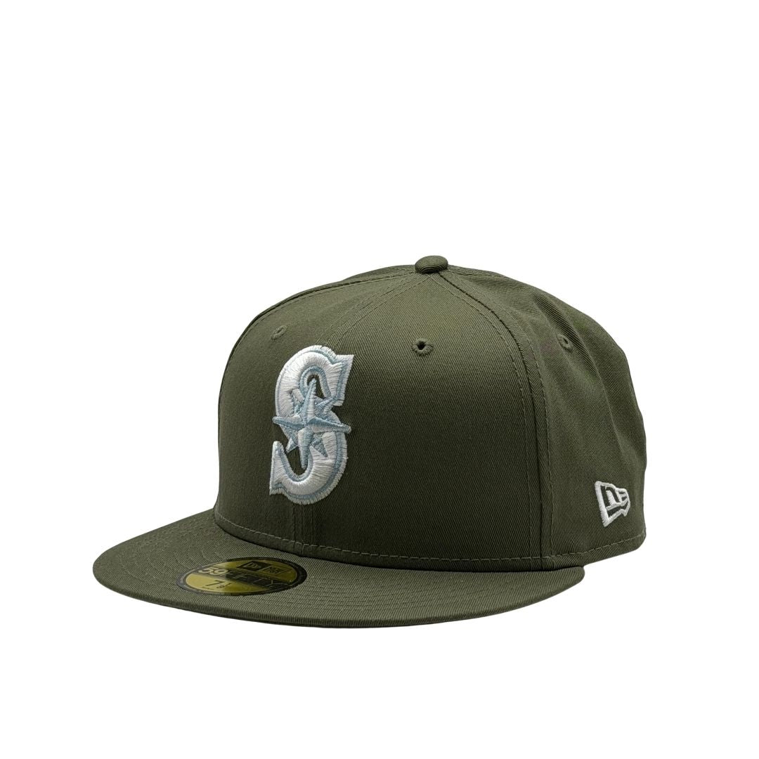 New Era 59Fifty MLB Olive Season Seattle Mariners New Olive