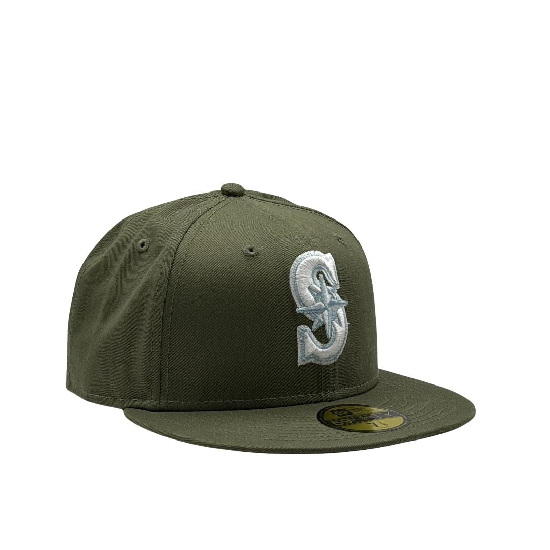 New Era 59Fifty MLB Olive Season Seattle Mariners New Olive