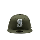 New Era 59Fifty MLB Olive Season Seattle Mariners New Olive