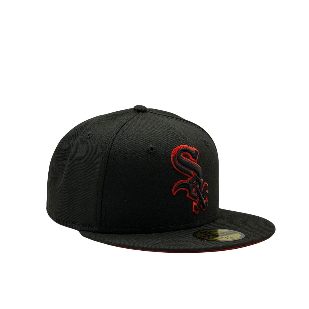 New Era 59Fifty MLB Scar Outline Chicago White Sox Black