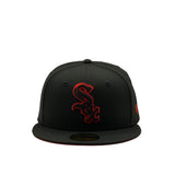 New Era 59Fifty MLB Scar Outline Chicago White Sox Black