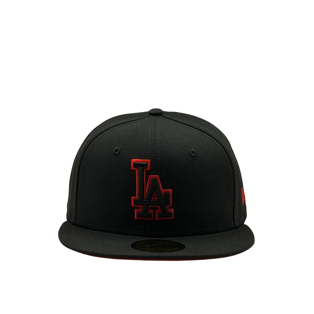 New Era 59Fifty MLB Scar Outline Los Angeles Dodgers Black