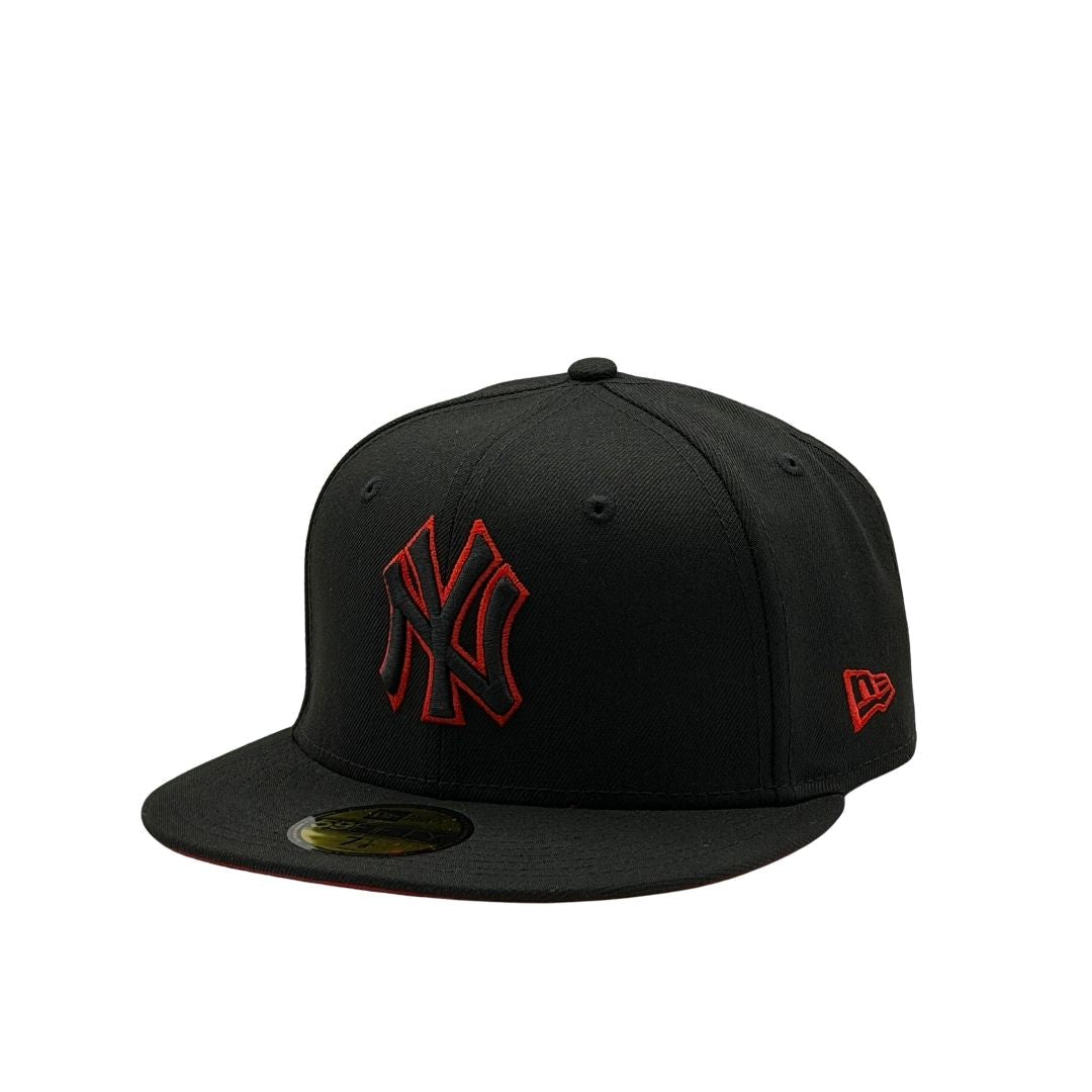 New Era 59Fifty MLB Scar Outline New York Yankees Black