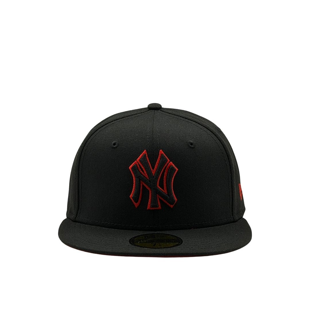 New Era 59Fifty MLB Scar Outline New York Yankees Black