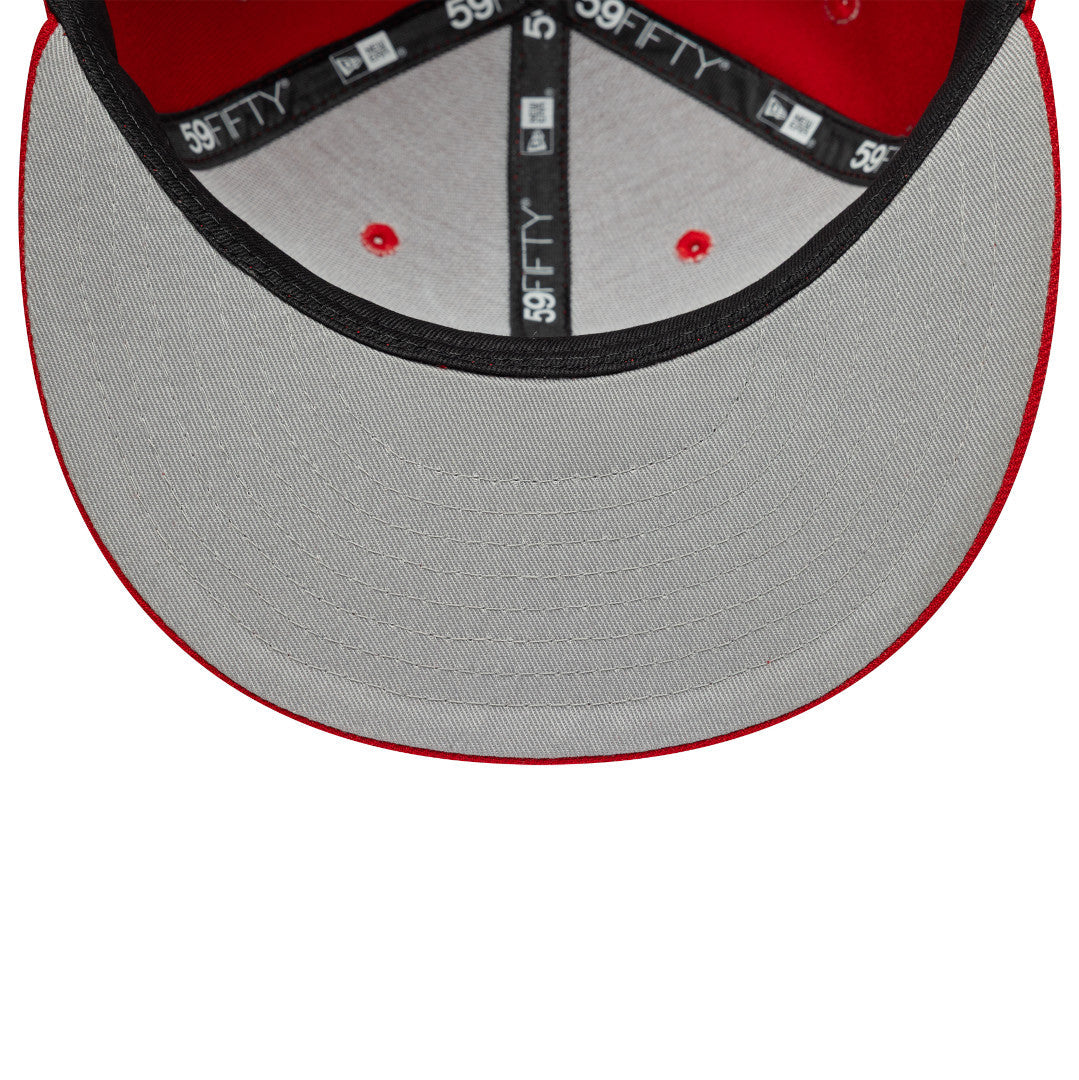 New Era 59Fifty MLB Scribble Anaheim Angels Scarlet