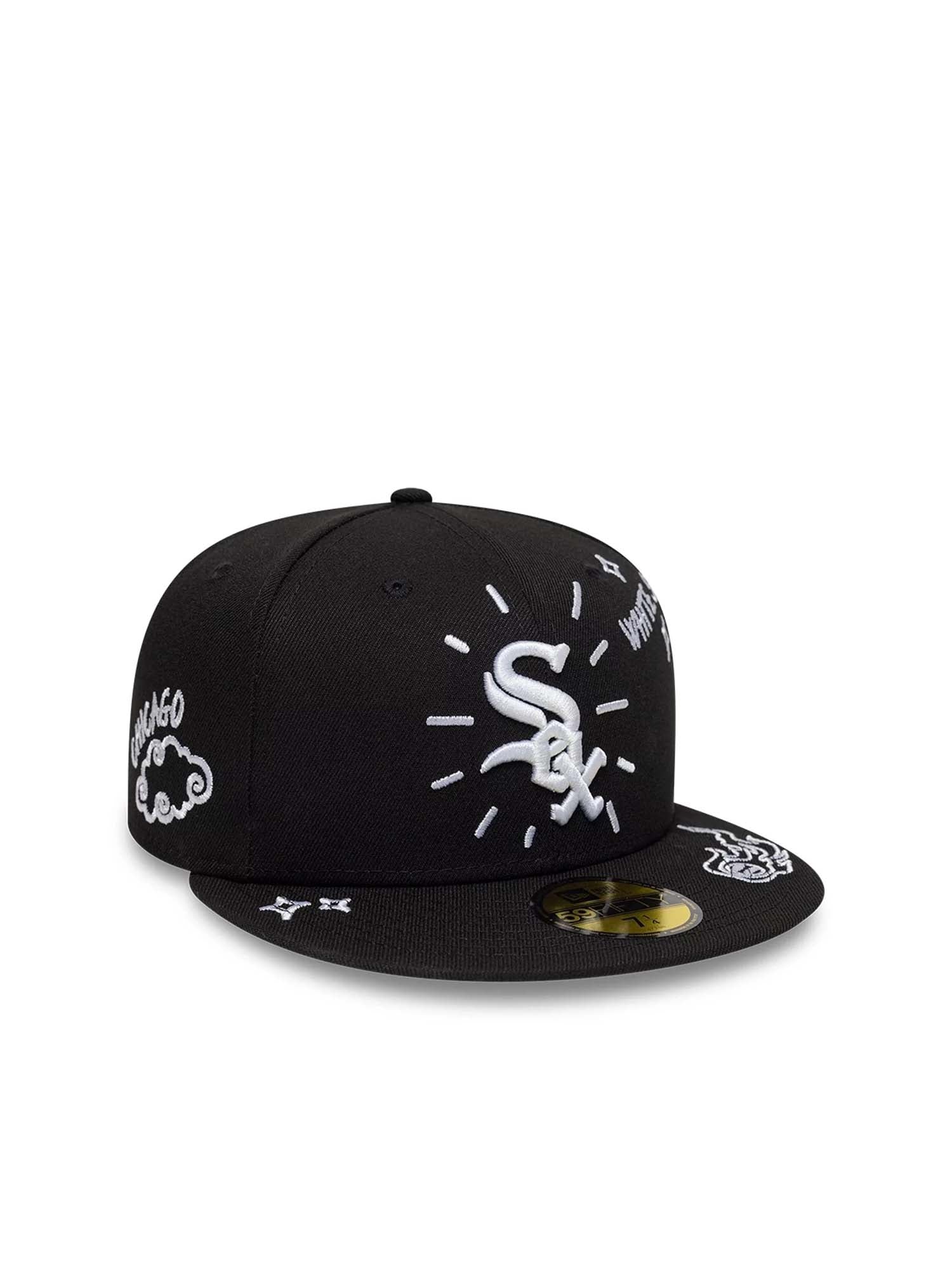 New Era 59Fifty MLB Scribble Chicago White Sox Black