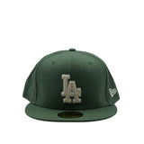 New Era 59Fifty MLB Seasonal Chainstitch Los Angeles Dodgers Cigar Green