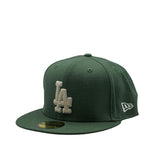 New Era 59Fifty MLB Seasonal Chainstitch Los Angeles Dodgers Cigar Green