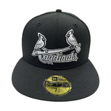 New Era 59Fifty MLB St. Louis Cardinals Black White